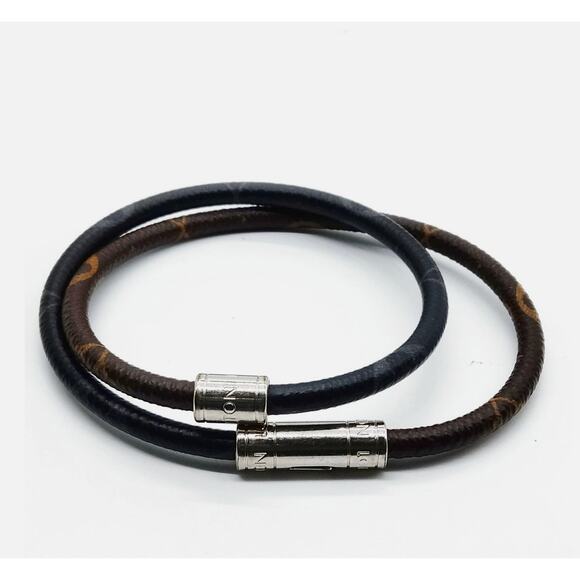 Louis Vuitton Monogram Keep It Double Bracelet Silver - Picture 3 of 9